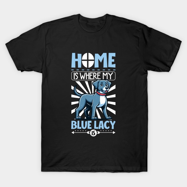 Home is with my Blue Lacy T-Shirt by Modern Medieval Design